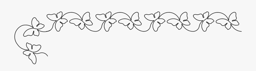 Butterfly Corner Border Clipart, Transparent Clipart