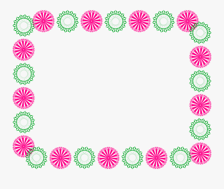 Clipart Designs Borderline - Flower Simple Border Designs, Transparent Clipart