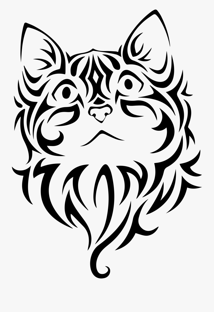 Cat Tattoo Png, Transparent Clipart