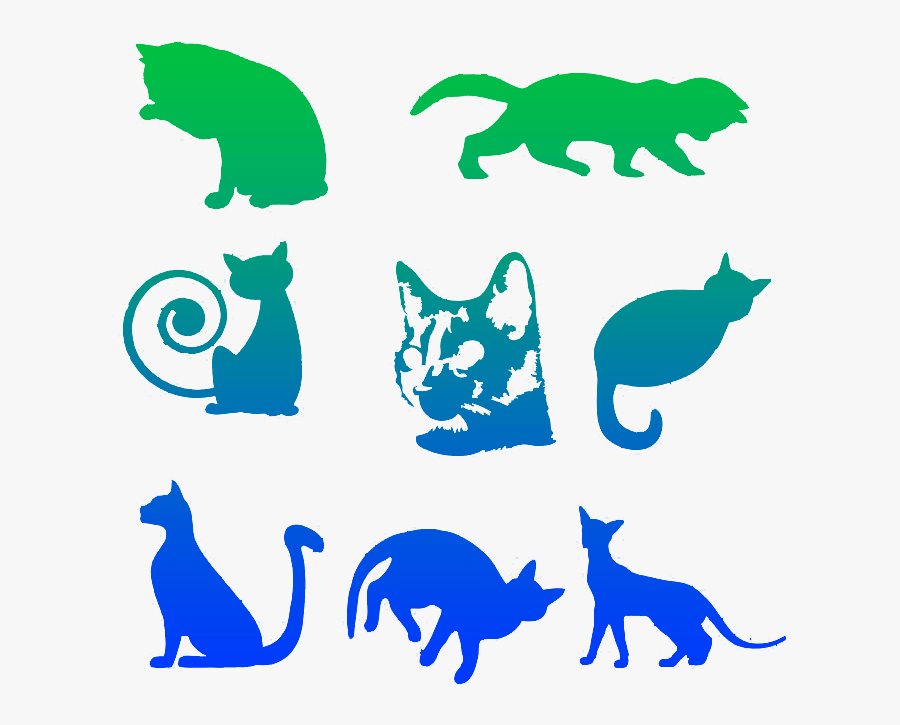 Transparent Perros Y Gatos Png - Dibujo De Gatos De Perfil, Transparent Clipart
