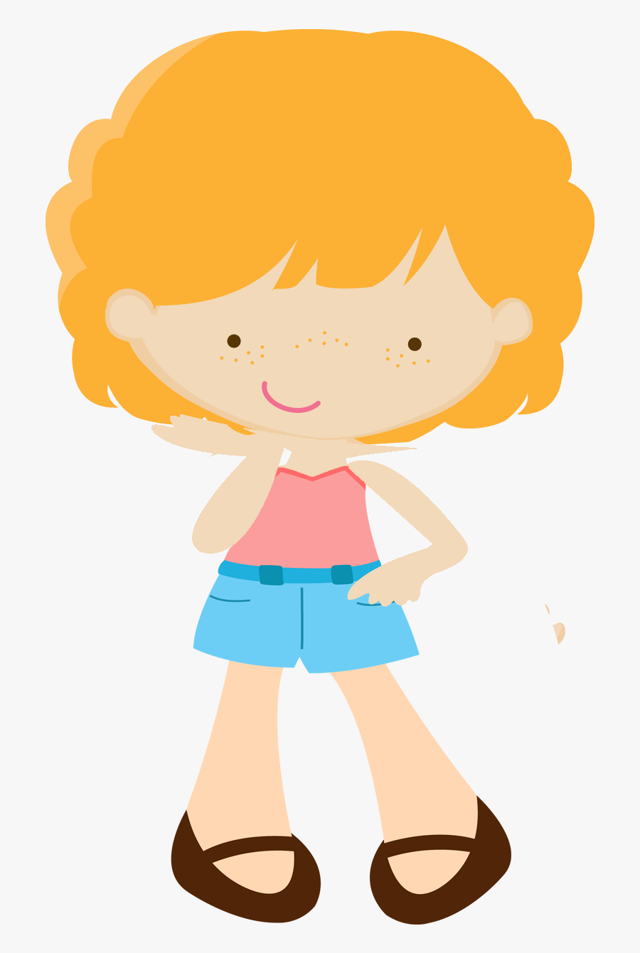 Girl Clipart, Cute Clipart, Say Hello, Beautiful Little - Doll Dress Up Png, Transparent Clipart