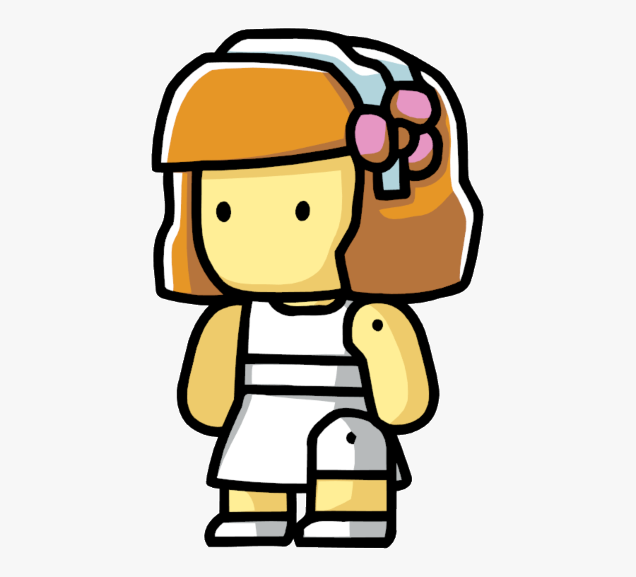 Flower Girl Female - Scribblenauts Unlimited Girl, Transparent Clipart