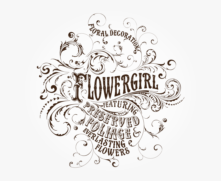 Flower Girl - Flower Girl Logo Font, Transparent Clipart