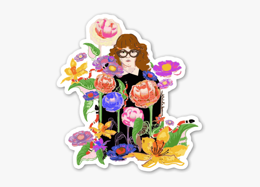 Flower Girl Sticker, Transparent Clipart