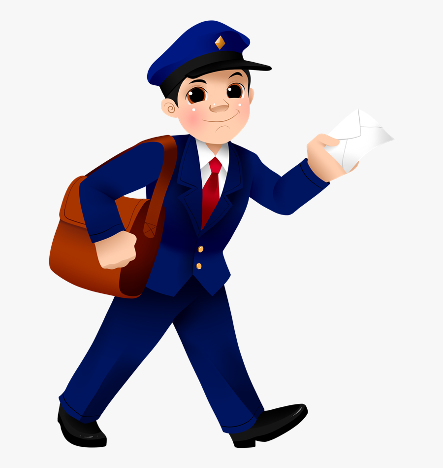 Clip Art Pictures Of Mail Carrier - Indian Postman Clipart, Transparent Clipart