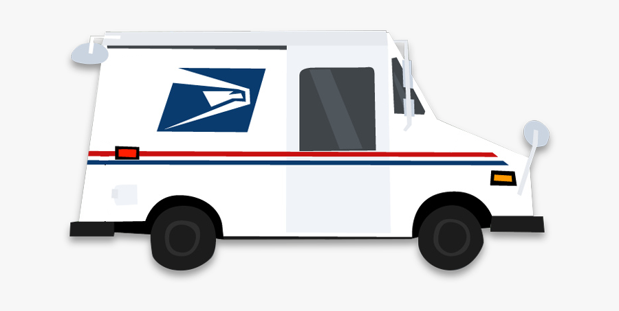 Mail Truck - Usps Mail Truck Png, Transparent Clipart