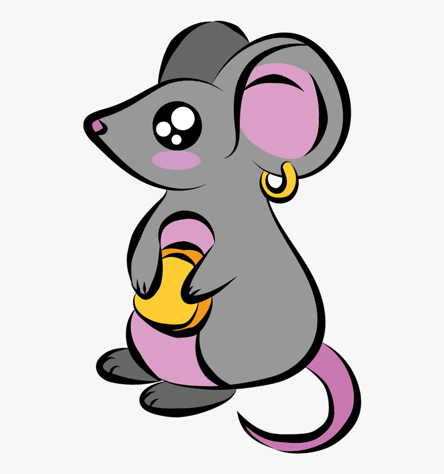 Cute Mouse, Some Artistic Flourish - Zi Wei Dou Shu, Transparent Clipart