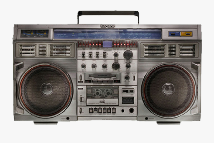 #boombox #80s #stereo #radio #remixit #sticker #hiphop - Old School Speaker Box, Transparent Clipart