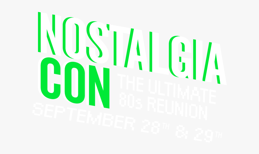 Nostalgiacon "80s Pop Culture Convention, Sep 28-29 - Graphic Design, Transparent Clipart