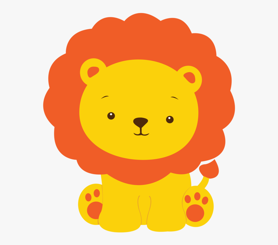 Transparent Baby Lion Clipart - Leon Safari Baby Shower, Transparent Clipart