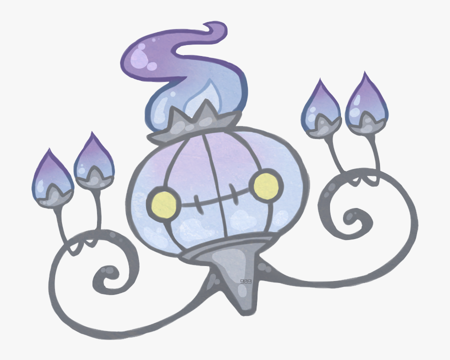 Fire Blast Png -fine, Chandelure Fire Blast - Cute Chandelure, Transparent Clipart