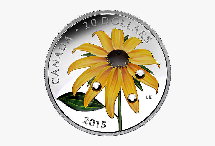 Clip Art Oz Fine Silver - Canadian Flower Coins, Transparent Clipart