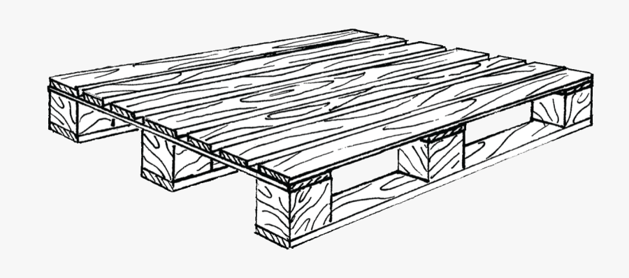 Cwpca The Different Types Of Wood Pallets - Drawing Wooden Pallet, Transparent Clipart
