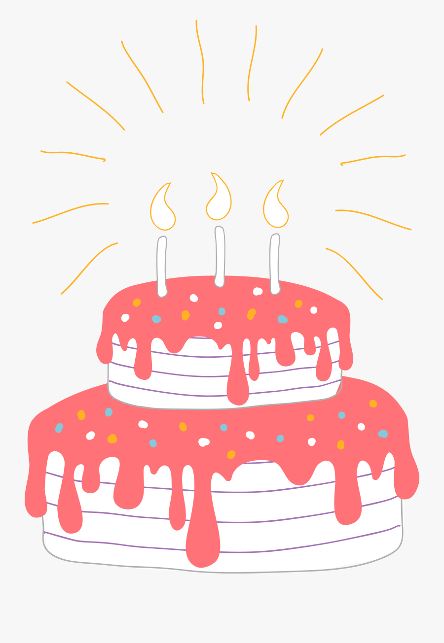 Birthday Cake Clip Art Image - Happy Birthday Cake Vector, Transparent Clipart