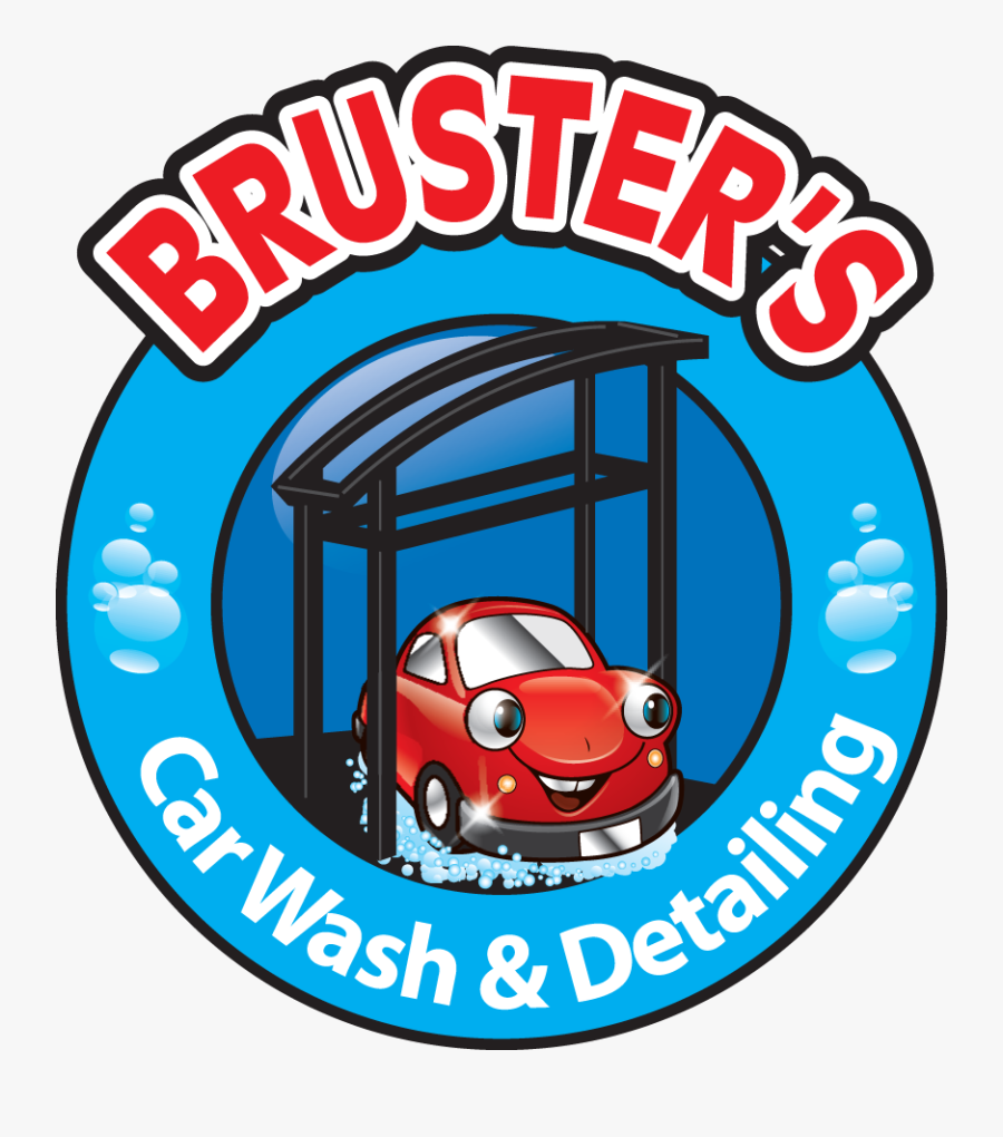 Free Brusters Car Wash With Car Detailing Logo - Brusters Car Wash Logo, Transparent Clipart