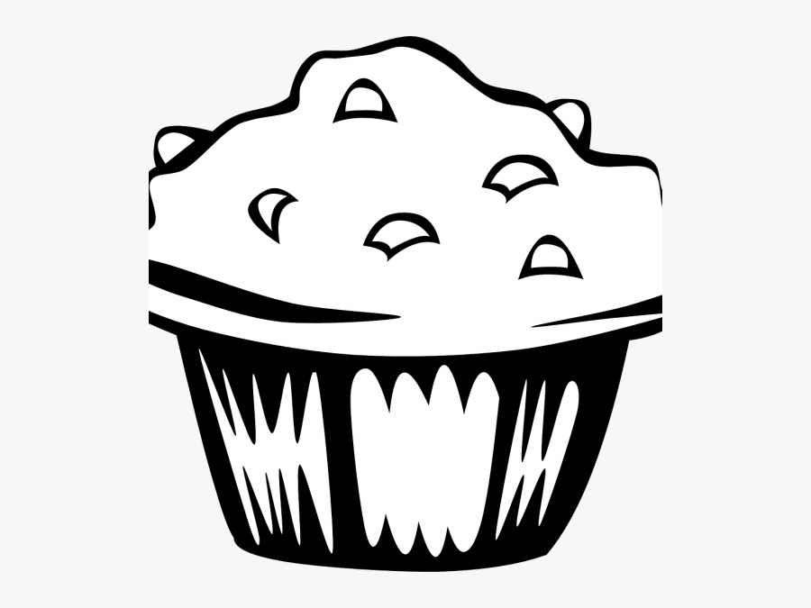 Squares & Treats - Black And White Muffin, Transparent Clipart