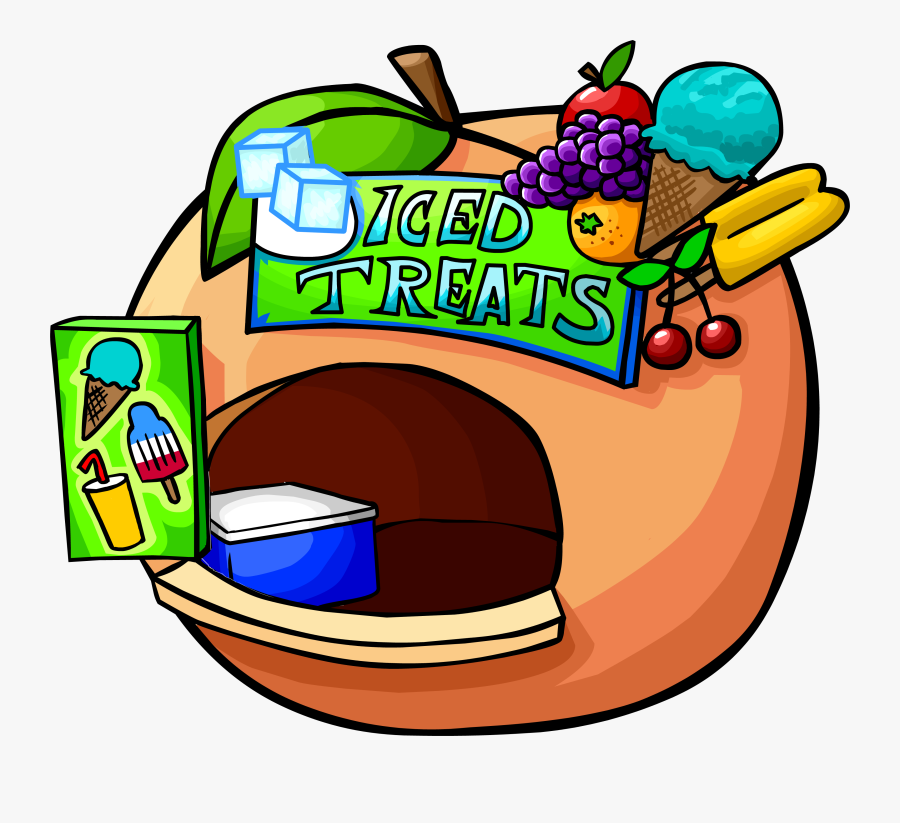 Image Fall Forts Food Stand Png Club - Club Penguin Water Party, Transparent Clipart