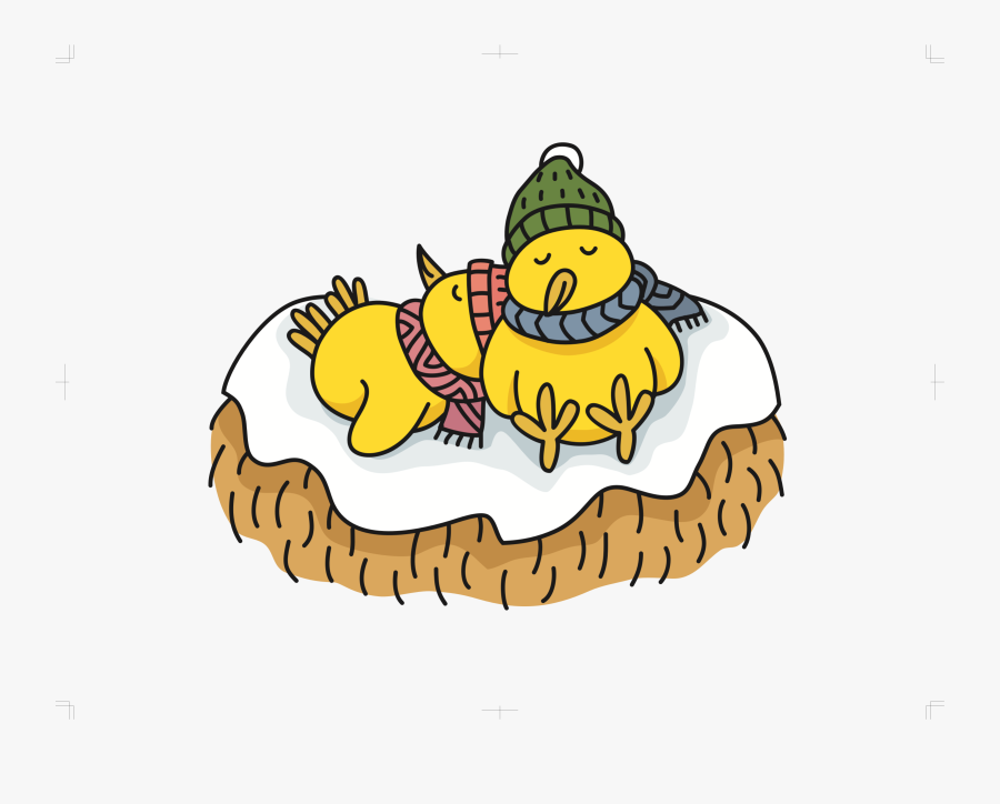 Sleeping Chicks Clip Arts - Cartoon, Transparent Clipart