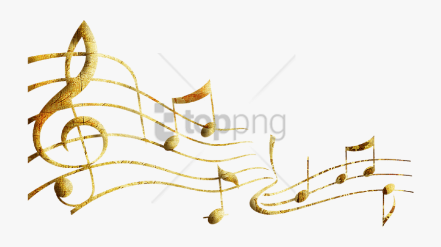 Gold Music Notes Png, Transparent Clipart
