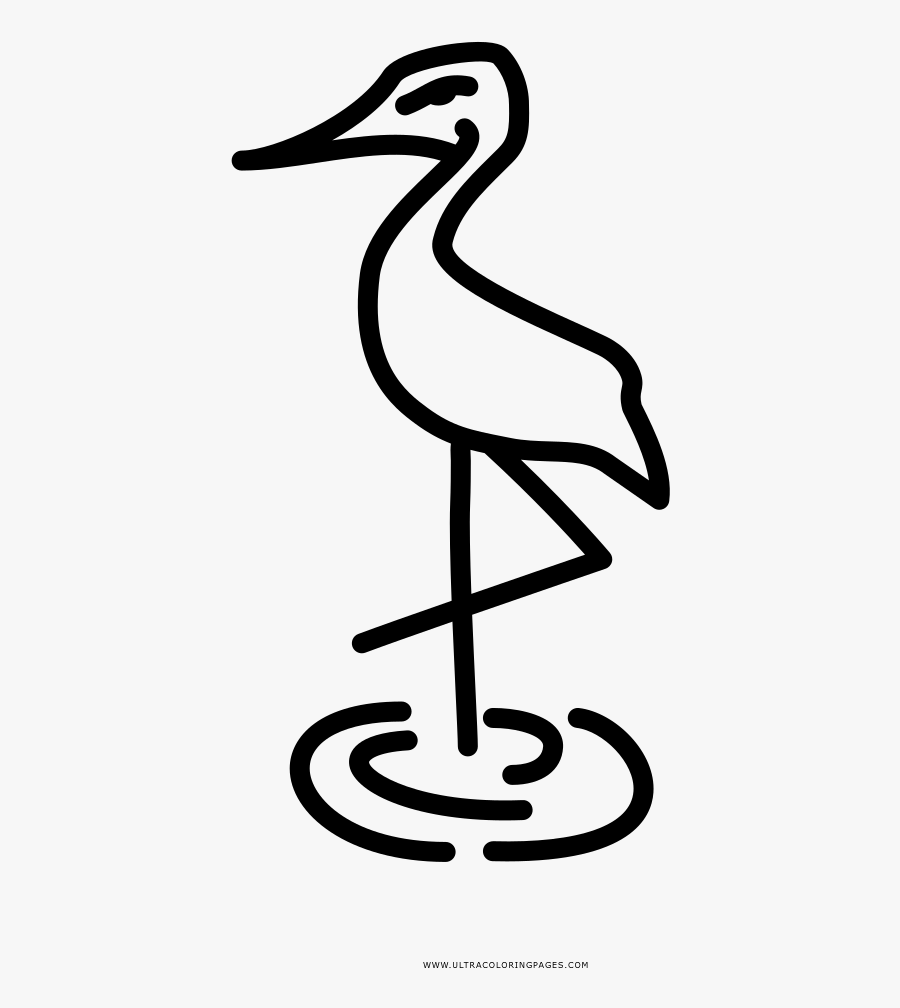 Flamingo Clip Art Black And White, Transparent Clipart