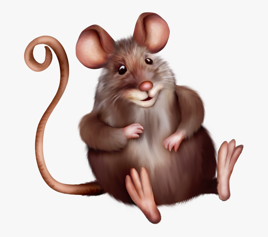 Cartoon Mouse With Cheese, Transparent Clipart