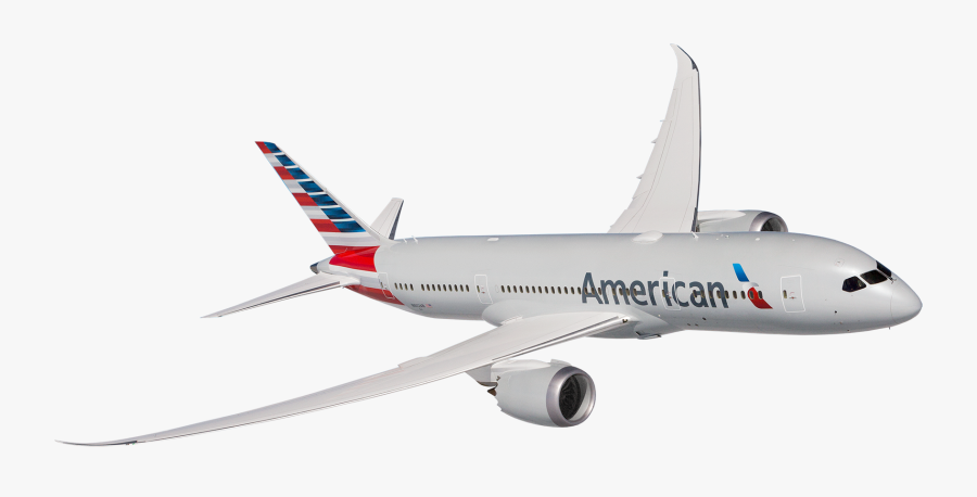 Top Banner Plane - 787 Dreamliner American Airlines, Transparent Clipart