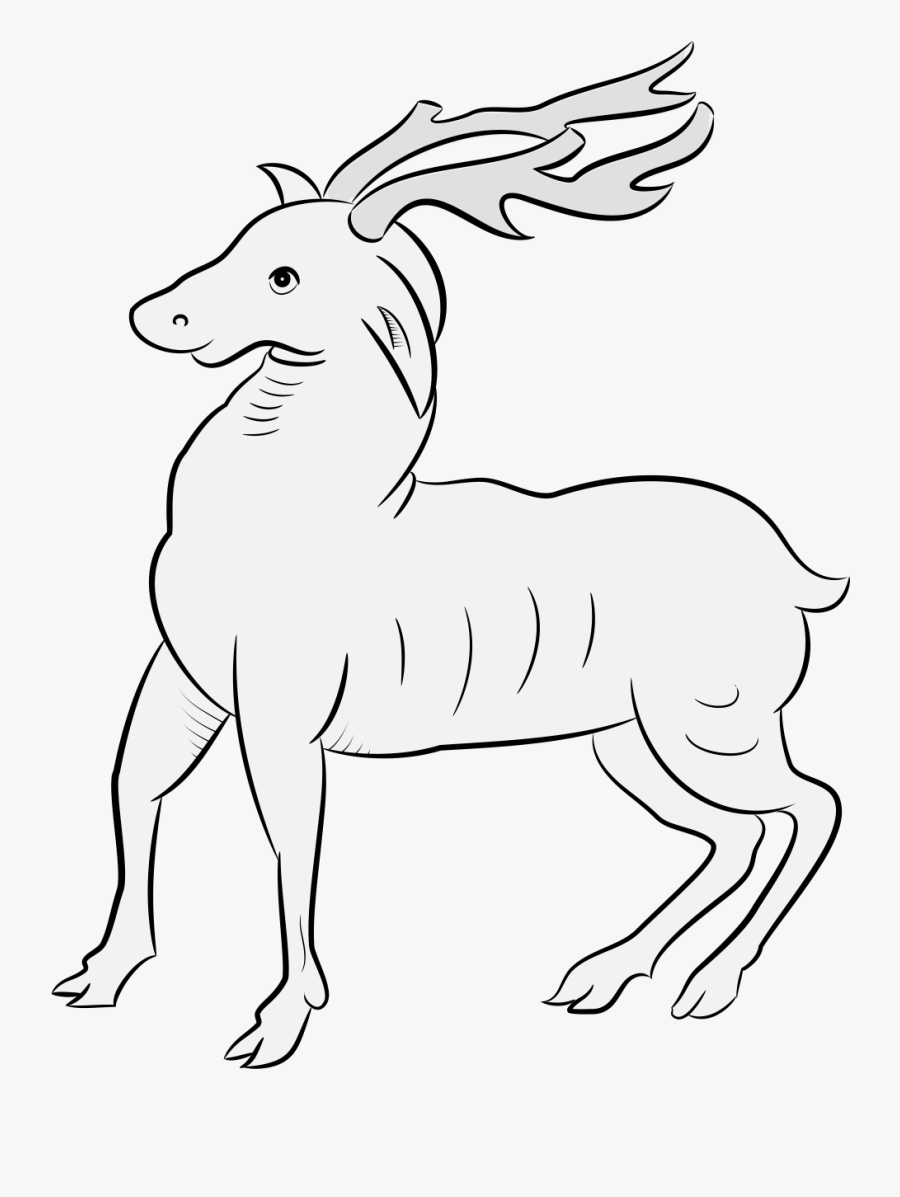 Transparent Elk Clipart Black And White - Elk, Transparent Clipart