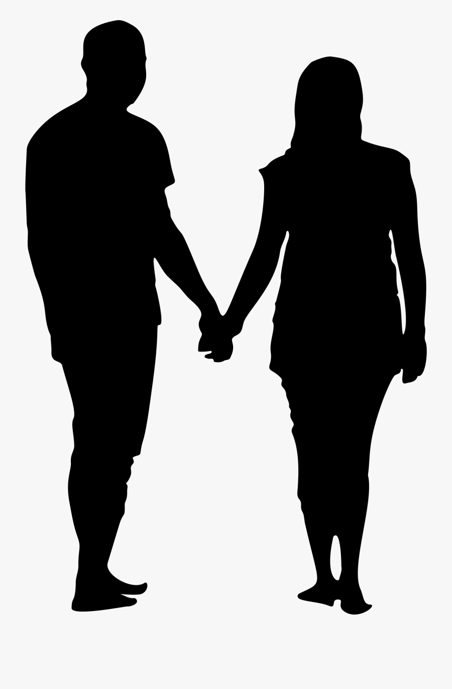 Couple Silhouette Png, Transparent Clipart