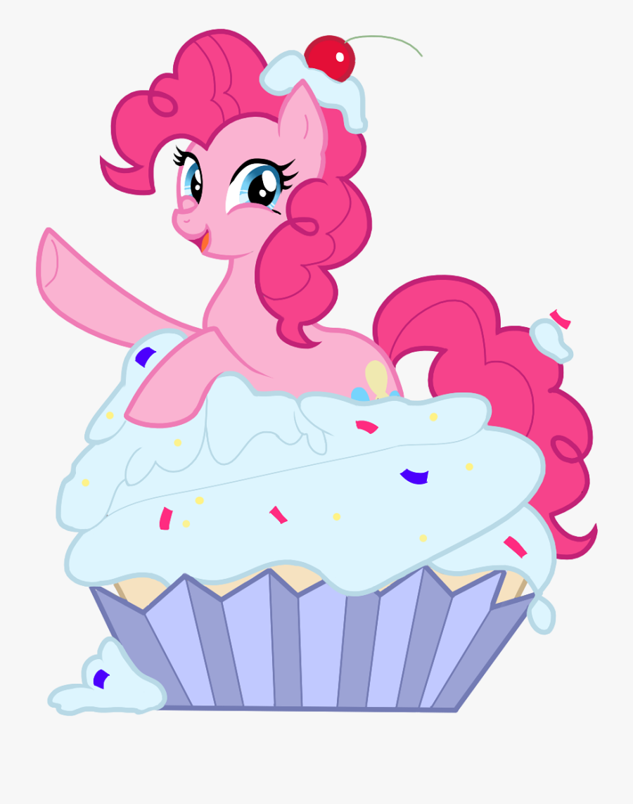 Pinkie Pie Fluttershy Cupcake Rainbow Dash Pink Vertebrate - Pinkie Pie Cupcake, Transparent Clipart