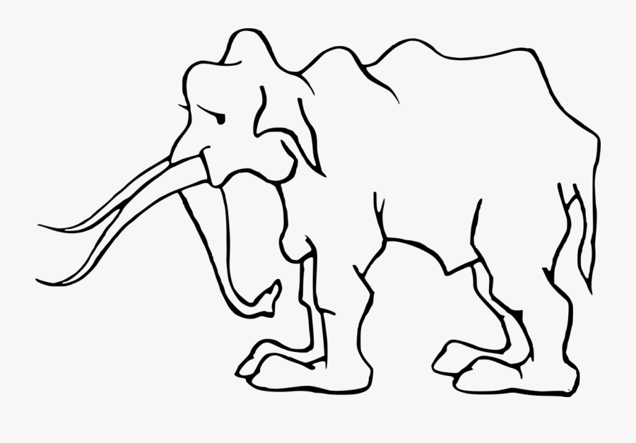 Indian Elephant African Elephant Elephants Art Mammoth - Old Elephant Clipart, Transparent Clipart