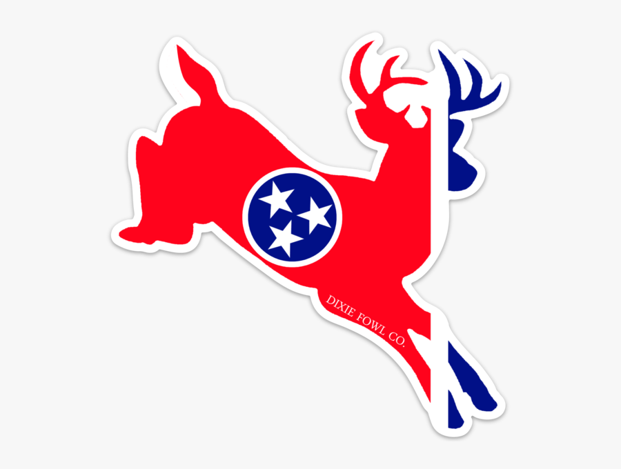 Tennessee Whitetail Deer Vinyl Decal - Emblem, Transparent Clipart
