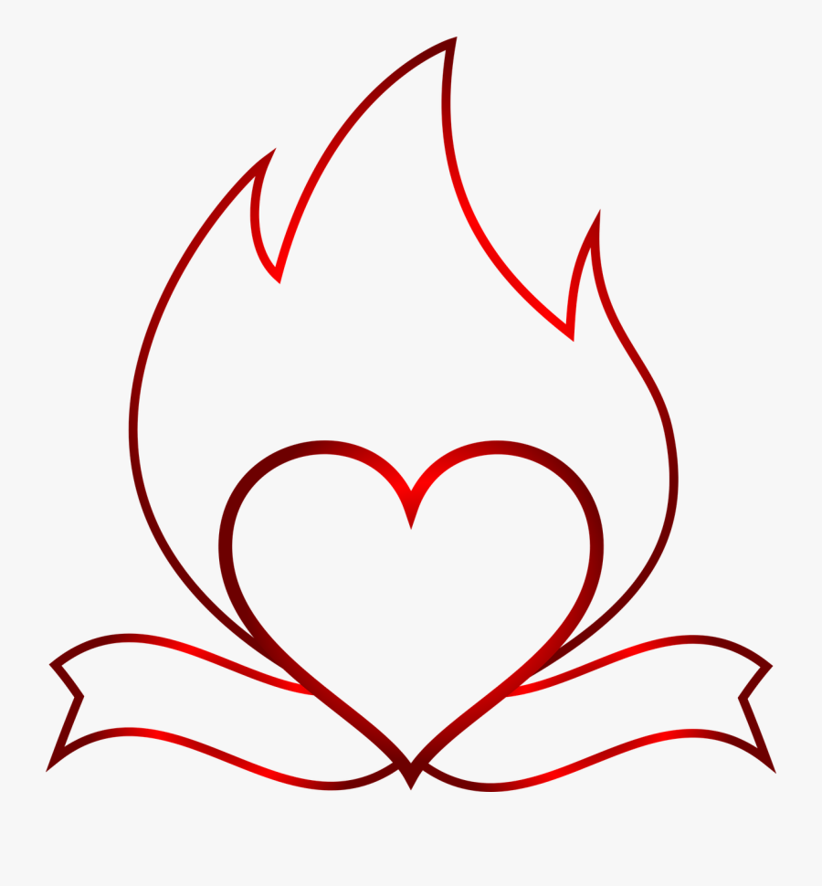 Wedding, Heart, Red, Gradient, Icon, Logo, Love - Logo Love Api Transparent, Transparent Clipart