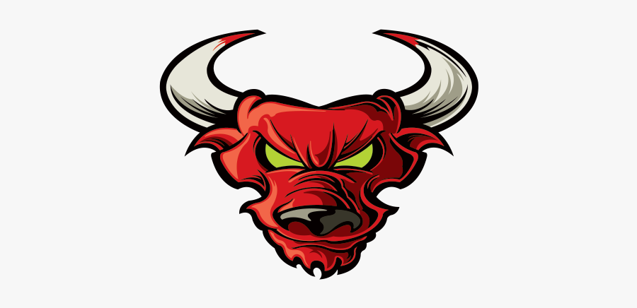 Printed Vinyl Red Bull - Angry Bull Logo, Transparent Clipart