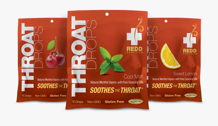 Throat Drops Natural Menthol Vapors With Pure Essential - Graphic Design, Transparent Clipart