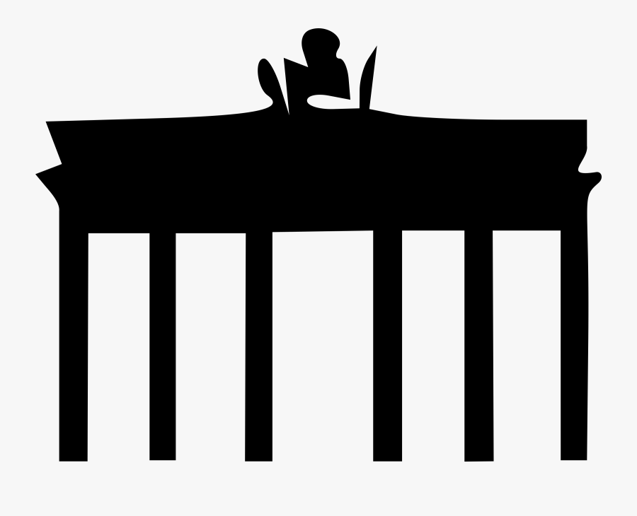 Gate, Berlin, Brandenburg, Monument, Columns, Statue - Brandenburger Tor Symbol .png, Transparent Clipart