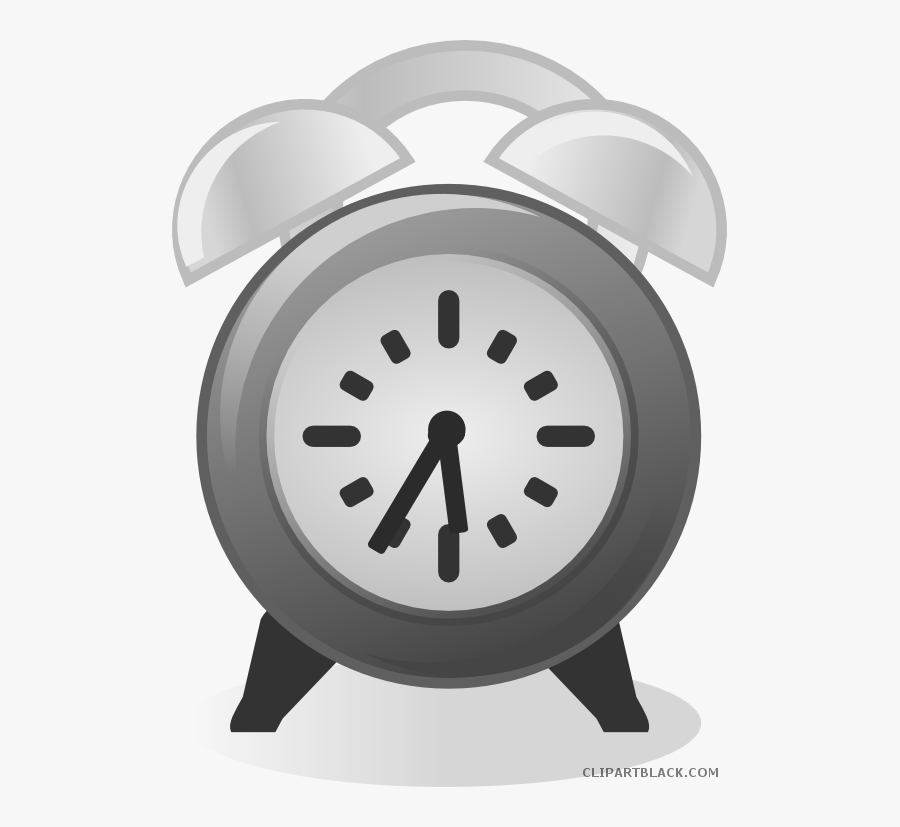 Clock Clipartblack Com Tools Free Black White Ⓒ - Alarm Clock Clip Art, Transparent Clipart