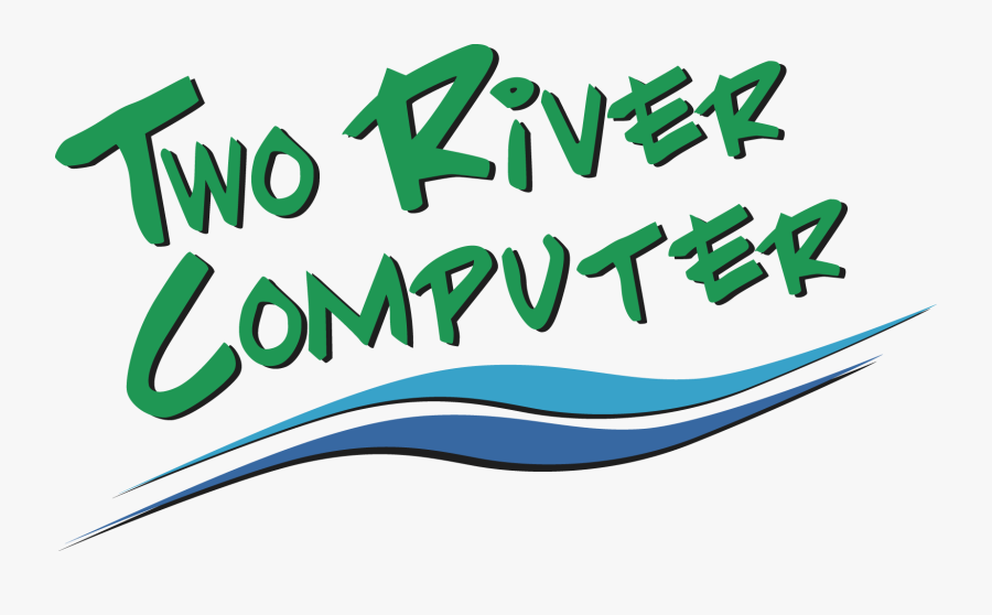 Two River Computer Logo, Transparent Clipart