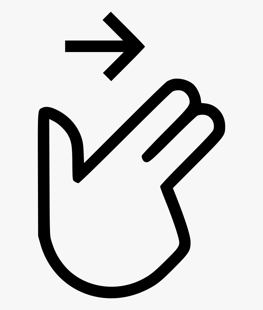 Two Finger Swipe - Two Fingers Swipe Icon, Transparent Clipart