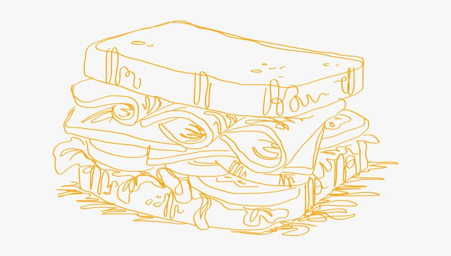 Sandwichdrawing - Illustration, Transparent Clipart