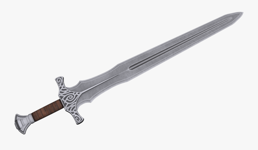 Sword One Isolated Stock - Double Edged Sword Png, Transparent Clipart