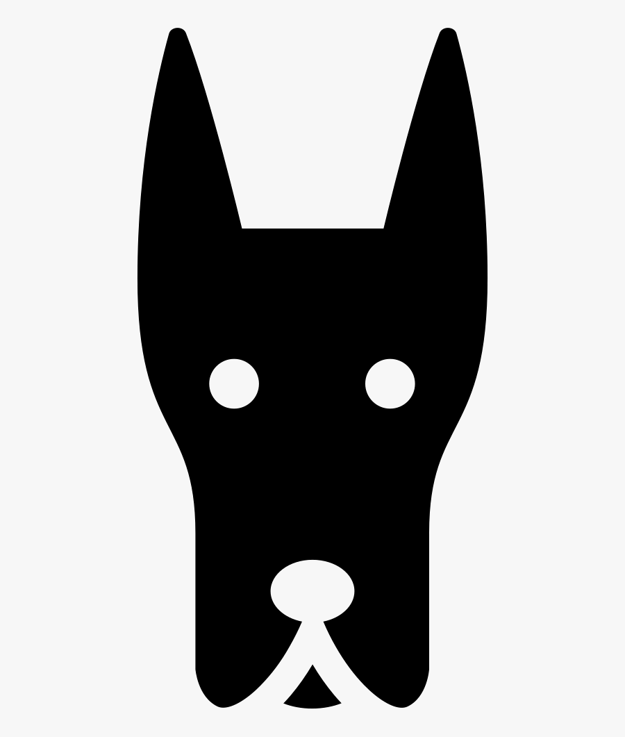 Doberman Dog Head Comments - Head Dog Silhouette Transparent, Transparent Clipart
