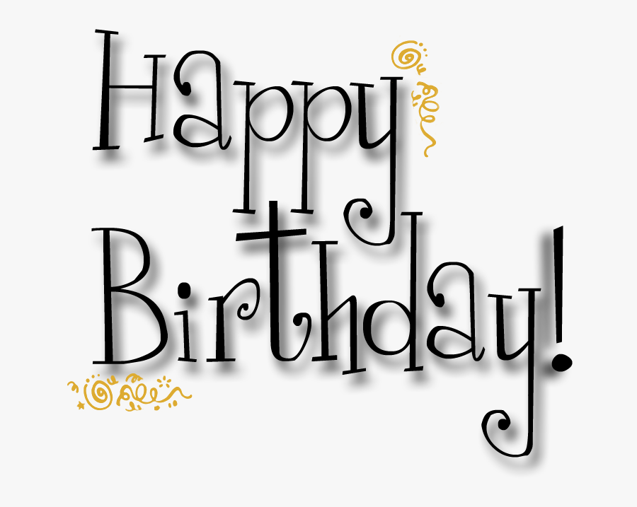 Birthday Cards Black And White, Transparent Clipart