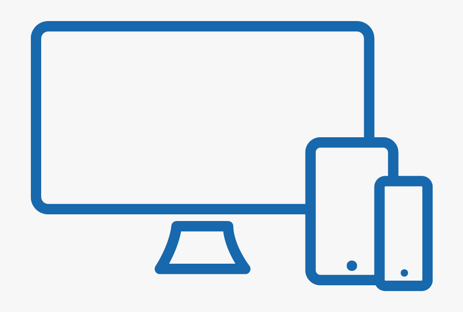 Web Development Icon Of A Desktop Computer, Tablet, Transparent Clipart