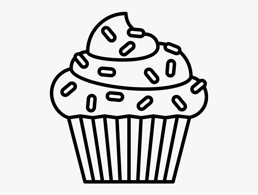 Clip Art Collection Of Free Ink - Transparent Cupcake Drawing Png, Transparent Clipart