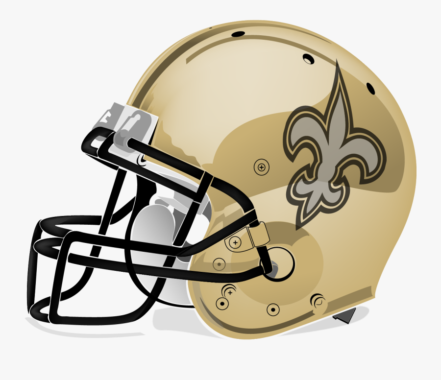 New Orleans Saints Nfl Football Helmet American Football - New Orleans Saints, Transparent Clipart