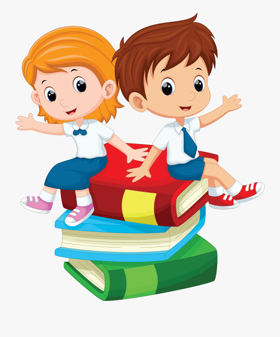 Cartoon Student Clip Art - Student Boy And Girl Clipart, Transparent Clipart