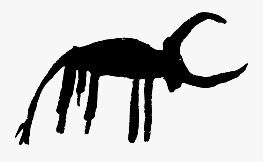 Ox Clip Art - Cave Art Clip Art, Transparent Clipart