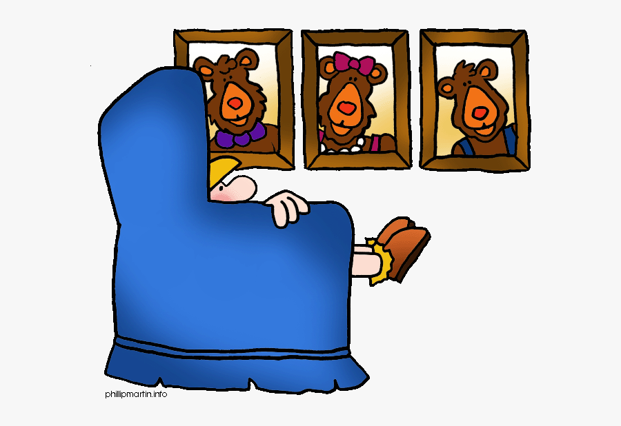 Transparent Cartoon Chair Png - Goldilocks And The Three Bears, Transparent Clipart