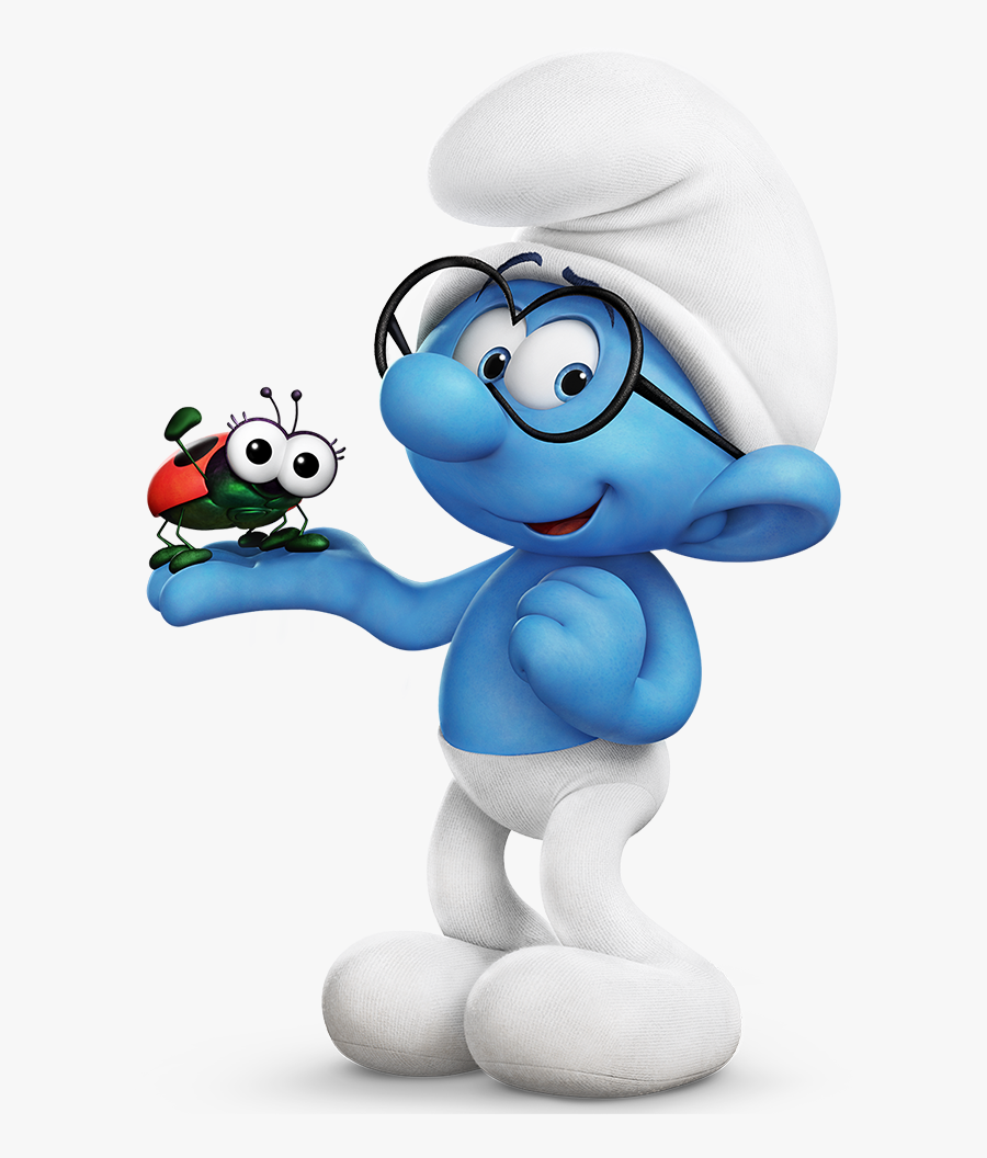 The Popular Smurfs Characters - Brainy Smurf, Transparent Clipart