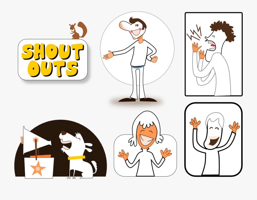 Shout Out Clip Art, Transparent Clipart